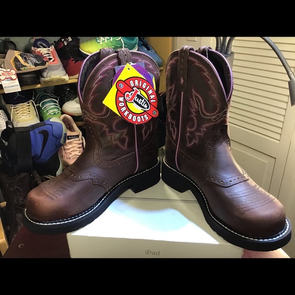 Justin Wkl9980 Safety Toe Work Boots - Womens - Picture 11 of 16